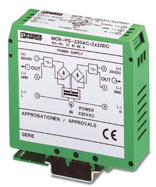 MCR-PS-230AC/2X20DC — Преобразователь