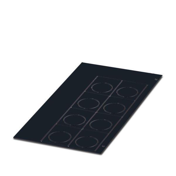 EMLP 24 (30X12) BK CUS — Пластиковая табличка с отверстием