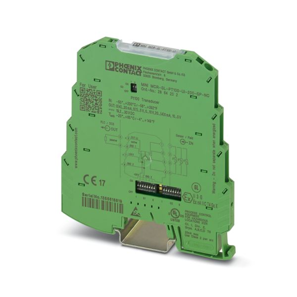 MINI MCR-SL-PT100-UI-200-SP-NC — Измерительный преобразователь температуры