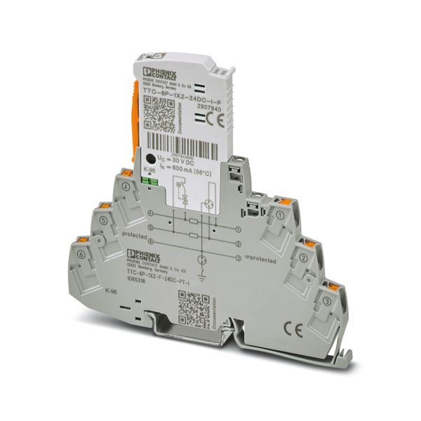 TTC-6P-1X2-F-24DC-PT-I — Устройство защиты от импульсных перенапряжений