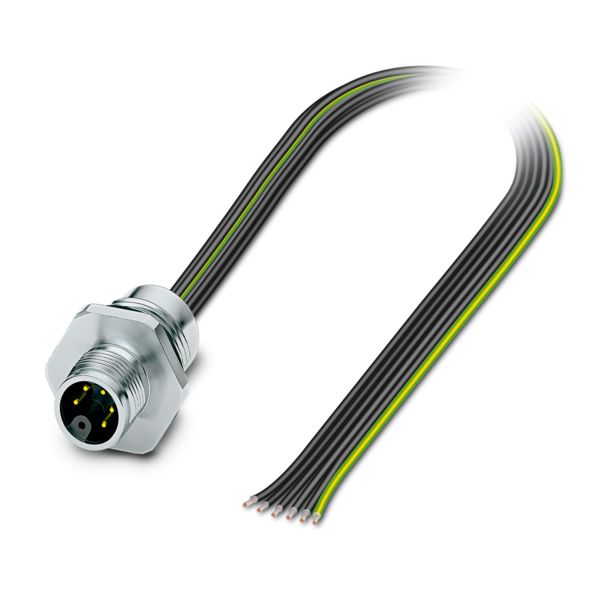 SACC-E-M12MSM-5PE-M16XL/0,2X — Аппаратн. соединитель передняя стенка