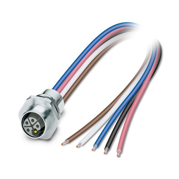 SACC-E-M12FSL4FEM16XL/0,2GR/-1,5X — Аппаратн. соединитель передняя стенка