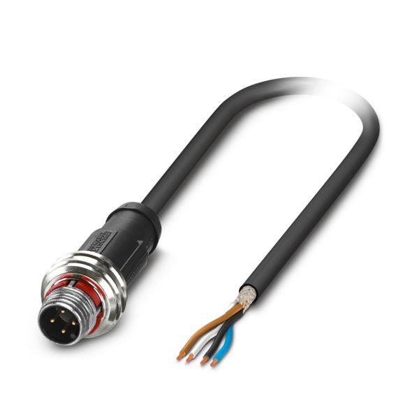 SAC-4P-P12MS/ 5,0-PUR SH — Кабелькабель для датчиков и исполнительных устройств