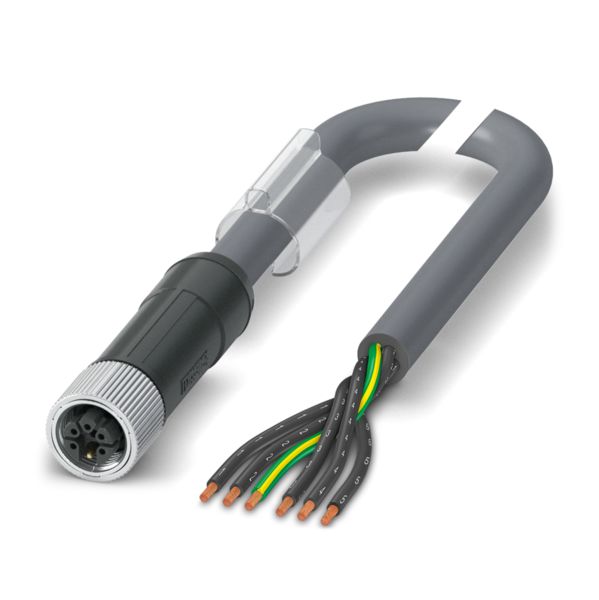 SAC-6P- 5,0-PVC/M12FSM PE — Силовой кабель