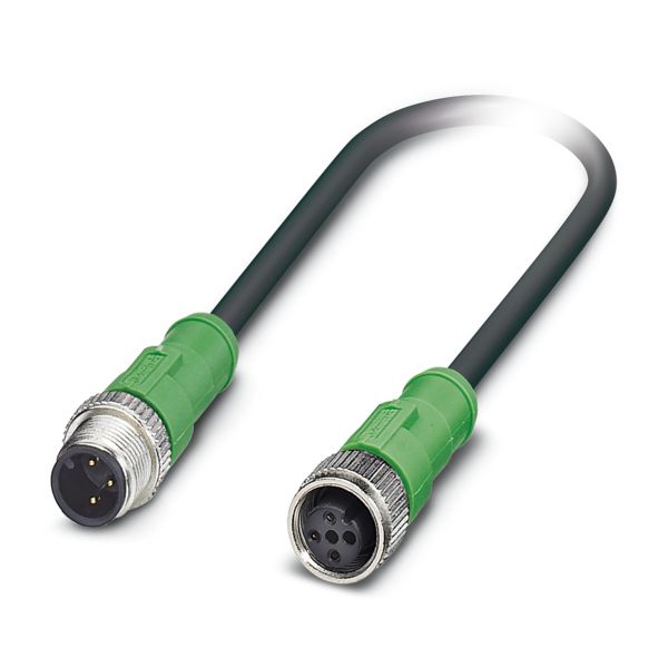 SAC-3P-M12MS/1,0-PVC/M12FS B-L — Кабелькабель для датчиков и исполнительных устройств