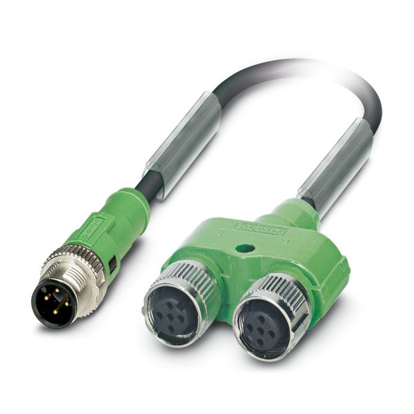 SAC-4PY-MS- 0,3-PUR/2XF — Кабелькабель для датчиков и исполнительных устройств