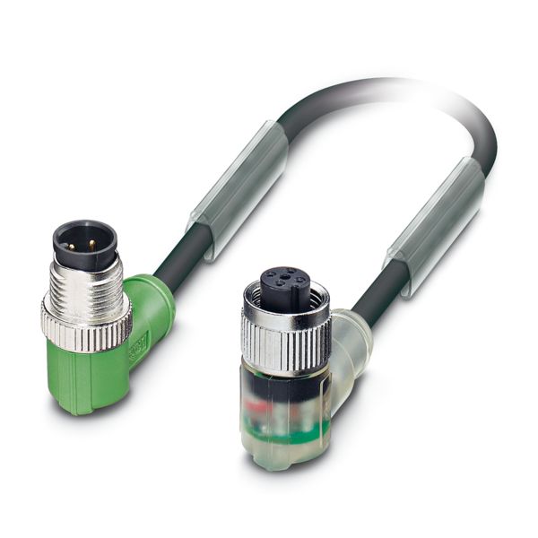 SAC-4P-M12MR/0,6-PUR/M12FR-3L — Кабелькабель для датчиков и исполнительных устройств