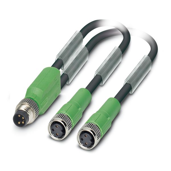 SAC-3P-M8Y/2X0,3-PUR/M 8FS — Кабелькабель для датчиков и исполнительных устройств