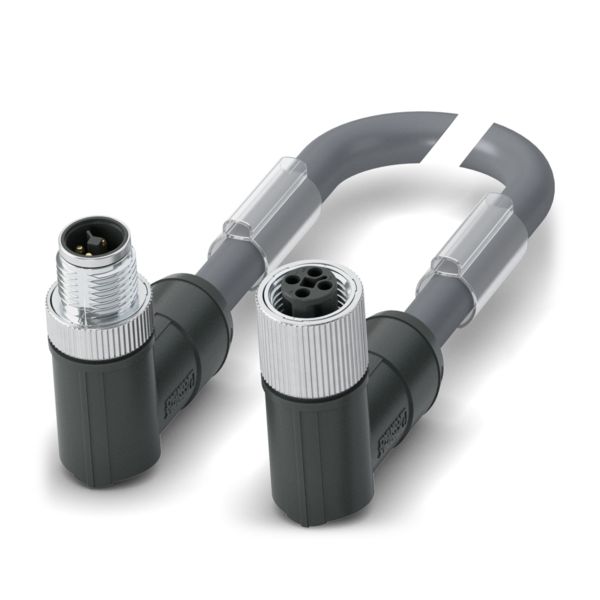 SAC-4P-M12MRT/ 0,9-PUR/M12FRT — Силовой кабель
