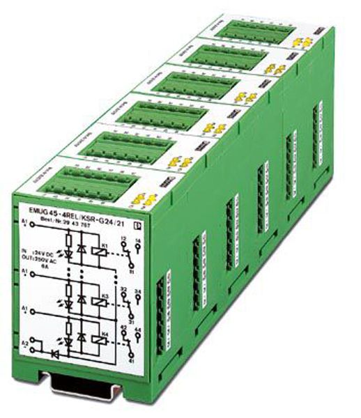 EMUG 45- 4REL/KSR-G 24/21 — Модуль с несколькими реле