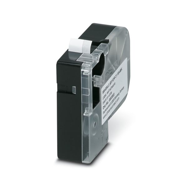 MM-EMLC (EX10)R C1 WH/BK — Тканевая этикетка