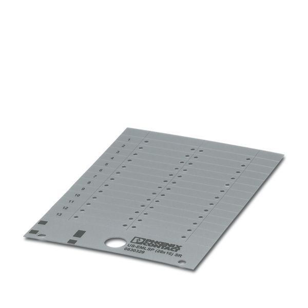 US-EMLSP (28X10) SR CUS — Маркировочные изделия для наклеивания, крепления с помощью винтов или заклепок