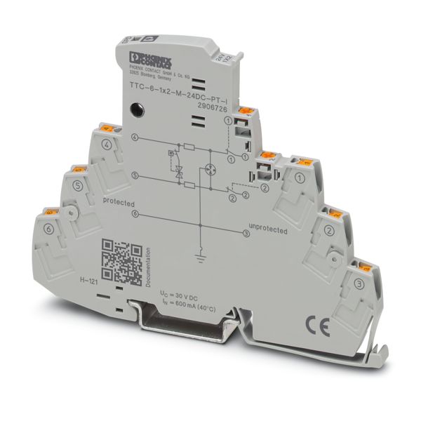 TTC-6-1X2-M-24DC-PT-I — Устройство защиты от импульсных перенапряжений