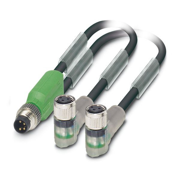 SAC-3P-M8Y/2X3,0-PUR/M 8FR-2L — Кабелькабель для датчиков и исполнительных устройств