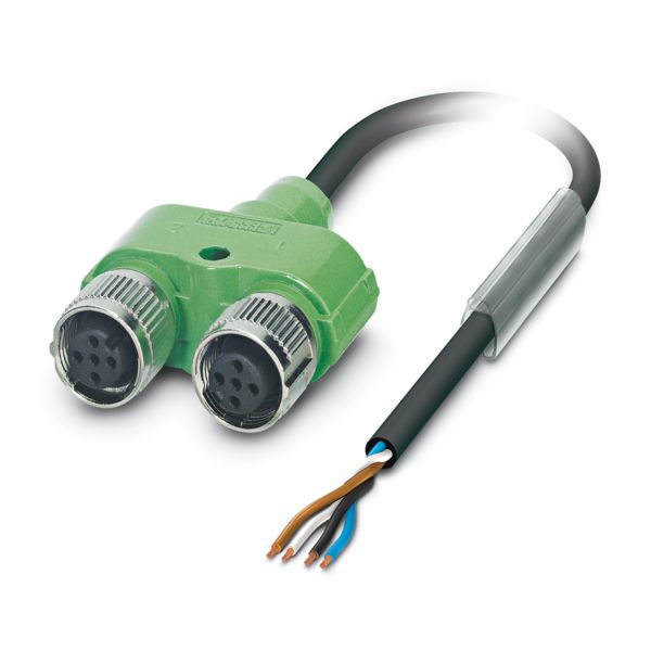 SAC-4PY-10,0-PUR/2XF — Кабелькабель для датчиков и исполнительных устройств