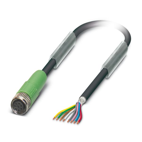 SAC-8P- 5,0-PUR/M 8FS SH BK — Кабелькабель для датчиков и исполнительных устройств