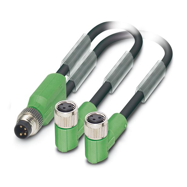 SAC-3P-M8Y/2X0,6-PUR/M 8FR — Кабелькабель для датчиков и исполнительных устройств