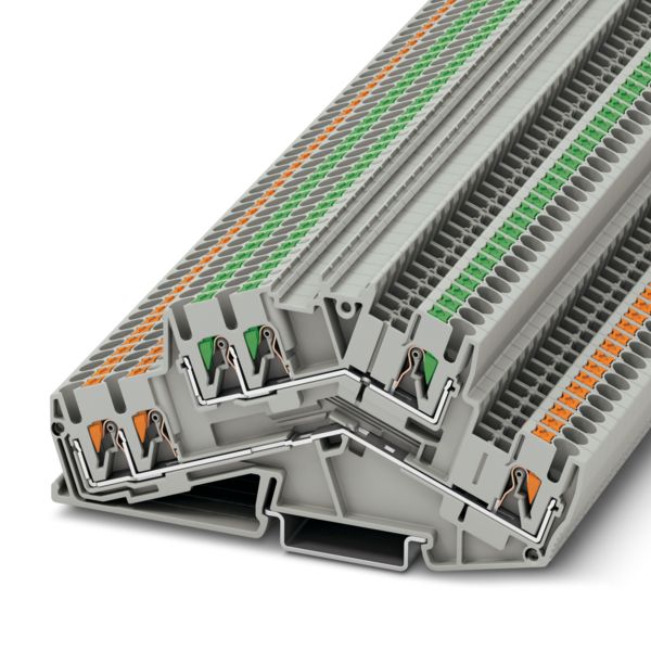 PTTBS 2,5-TWIN/U-OG/O-GN — Двухъярусные клеммы