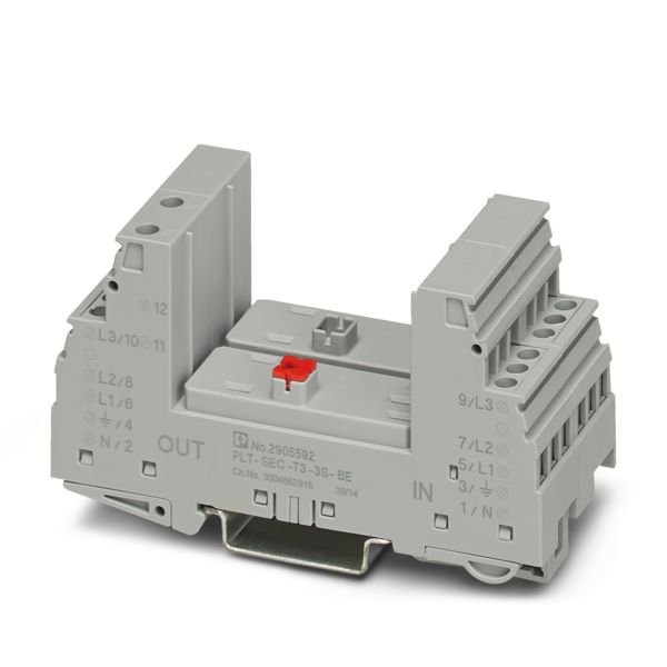 PLT-SEC-T3-3S-BE — Базовый элемент для защиты от перенапряжений типа 3