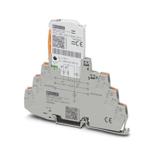 TTC-6P-2X1-F-12DC-PT-I — Устройство защиты от импульсных перенапряжений