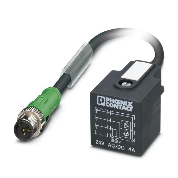 SAC-3P-MS/0,6-PUR/A-1L-V 24-12 — Кабелькабель для датчиков и исполнительных устройств