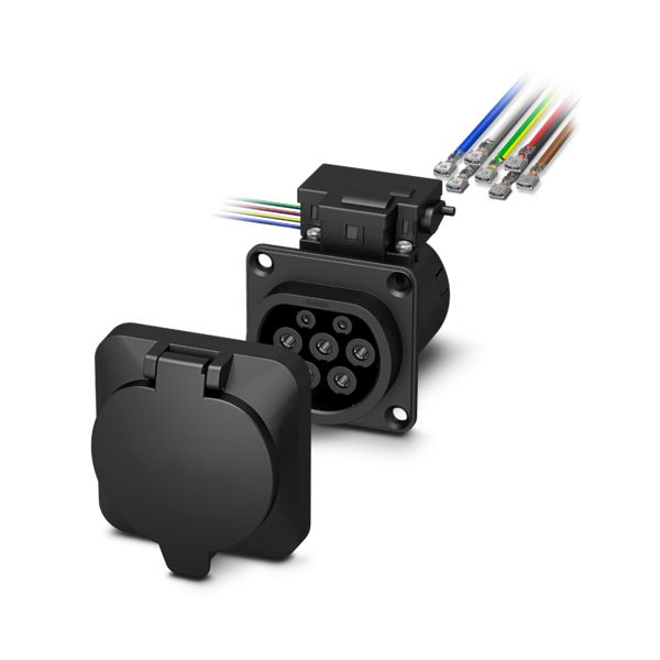 EV-T2M3SO12-4P-B-SET-C1L1 — Инфраструктурная зарядная розетка