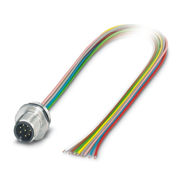 SACC-E-M12MS-8CON-M16/0,1-0,14 — Аппаратн. соединитель передняя стенка