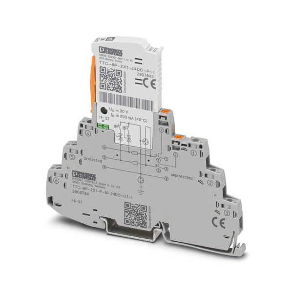 TTC-6P-2X1-F-M-24DC-UT-I — Устройство защиты от импульсных перенапряжений