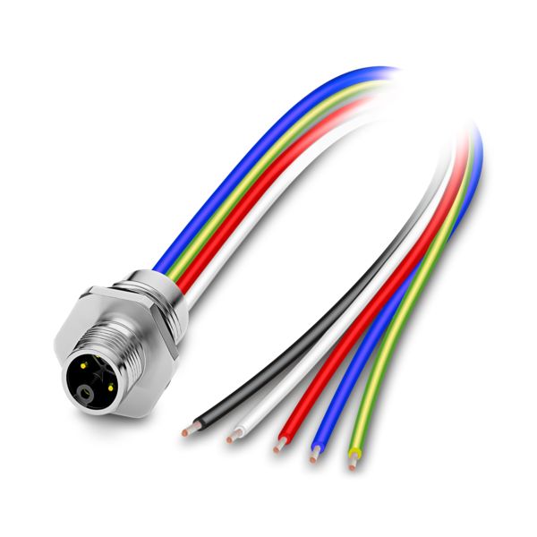 SACC-E-M12MSK-4PE-M16XL/2,0-US — Аппаратн. соединитель передняя стенка