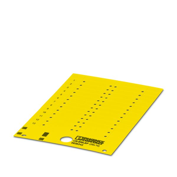 US-EMLSP (28X10) YE — Маркировочные изделия для наклеивания, крепления с помощью винтов или заклепок