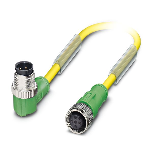 SAC-4P-M12MR/1,5-PUR/M12FS D — Кабелькабель для датчиков и исполнительных устройств