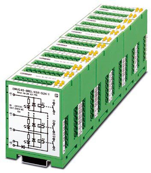 EMUG 45- 8REL/KSR-G 24/ 1AU — Модуль с несколькими реле
