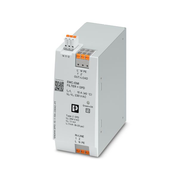 SFP2-1S-1-10A-230AC-PT — Устройство защиты от перенапряжений с ЭМ-фильтром