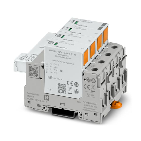 VAL-SPP-T2-275-3+1-UT-R — Разрядник для защиты от импульсных перенапряжений, тип 2