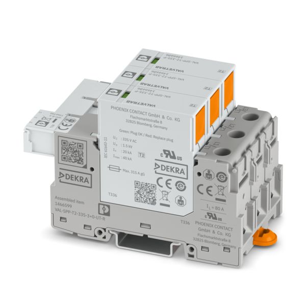 VAL-SPP-T2-335-3+0-UT-R — Разрядник для защиты от импульсных перенапряжений, тип 2