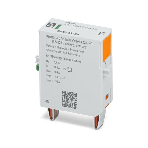 VAL-SPP-T2-1500DC-PV-P — Штекерный модуль для защиты от импульсных перенапряжений тип 2