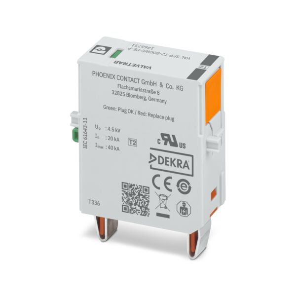 VAL-SPP-T2-800WE-PE-P — Штекерный модуль для защиты от импульсных перенапряжений тип 2