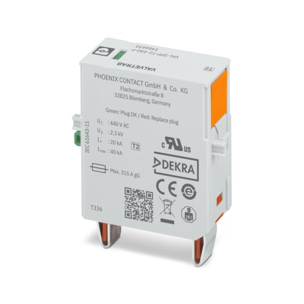 VAL-SPP-T2-440-P — Штекерный модуль для защиты от импульсных перенапряжений тип 2