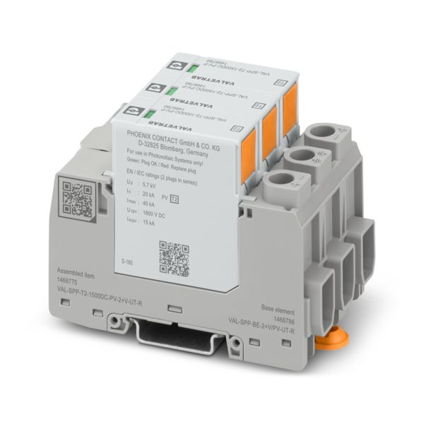 VAL-SPP-T2-1500DC-PV-2+V-UT-R — Разрядник для защиты от импульсных перенапряжений, тип 2