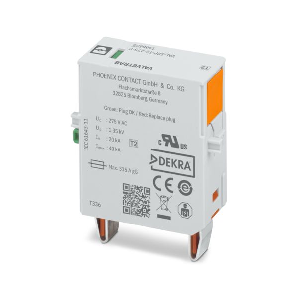 VAL-SPP-T2-275-P — Штекерный модуль для защиты от импульсных перенапряжений тип 2