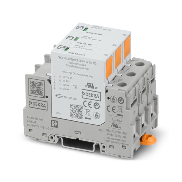 VAL-SPP-T2-335-3+0-UT — Разрядник для защиты от импульсных перенапряжений, тип 2