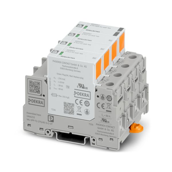 VAL-SPP-T2-275/40-3+1-UT — Разрядник для защиты от импульсных перенапряжений, тип 2