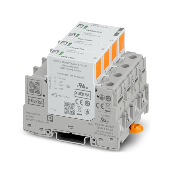 VAL-SPP-T2-335-3+1-UT — Разрядник для защиты от импульсных перенапряжений, тип 2