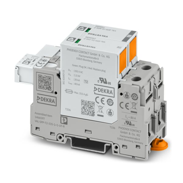 VAL-SPP-T2-335-1+1-UT-R — Разрядник для защиты от импульсных перенапряжений, тип 2