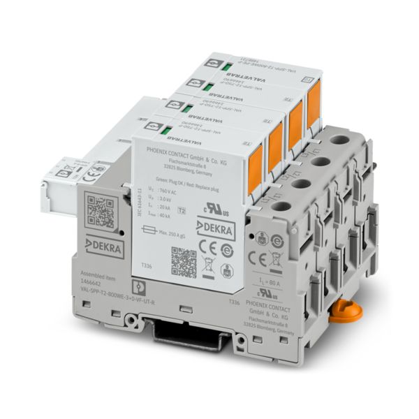VAL-SPP-T2-800WE-3+0-VF-UT-R — Разрядник для защиты от импульсных перенапряжений, тип 2