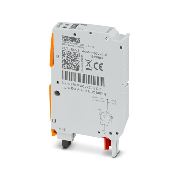 CLT-10P/2-MOV-230V-I-P — Штекерный модуль для защиты от импульсных перенапряжений