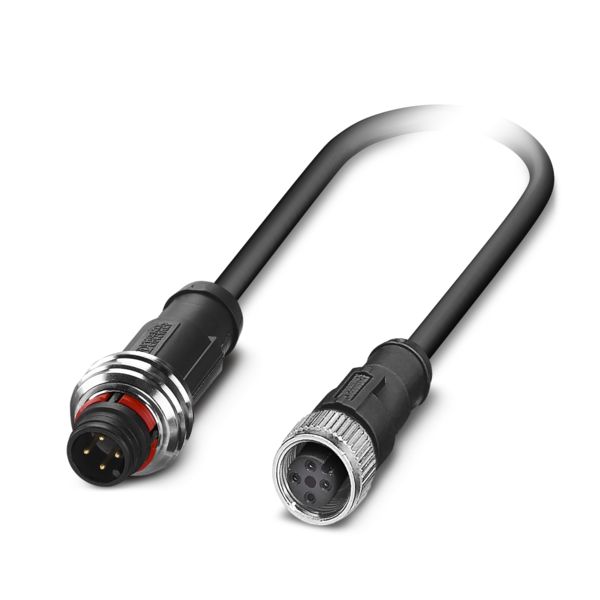 SAC-4P-P12MS/ 3,0-PUR/M12FS — Кабелькабель для датчиков и исполнительных устройств
