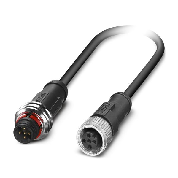 SAC-5P-P12MS/ 0,6-PUR/M12FS — Кабелькабель для датчиков и исполнительных устройств